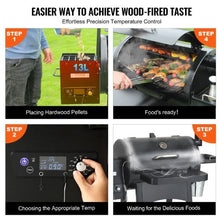 53-Inch Portable Charcoal Grill Propane Gas with Cover and Cart Heavy Duty Iron BBQ Grill for Outdoor Cooking – (Black)