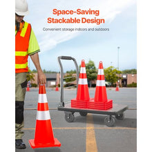 12" x 28" PVC Traffic Cones with Reflective Collars & Weighted Base
