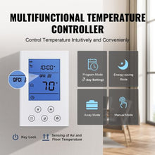 100 Sq.ft Electric Floor Heating Mat with Digital Thermostat & Installation Monitor 110-120V Radiant Floor System for Easy Install