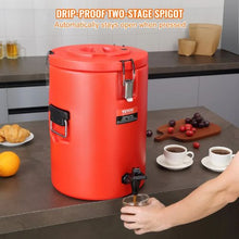 4.5 Gallon Insulated Beverage Dispenser with Spigot 17.2 L Stainless Steel Hot & Cold Drink Server