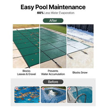 20x40 ft Inground Pool Safety Cover Mesh Winter Cover (Green)