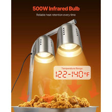 500W Commercial Food Heat Lamp – Free-Standing Warmer