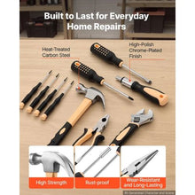245-Piece Household Tool Kit Hammer Wrench Pliers & Storage Case for Home Repairs