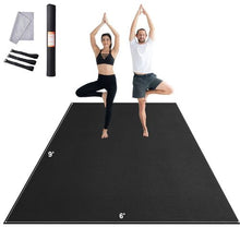 9x6Ft Non-Slip High Density Yoga Mat with Carry Strap – Perfect for Yoga Pilates & Floor Workouts