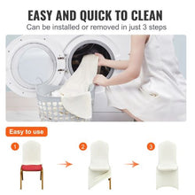 100-Pack Stretch Spandex Folding Chair Covers Universal Fit Washable (Beige)