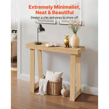 36 Inch Modern Burlywood Console Table for home