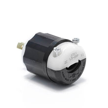 30 Amp NEMA L14-30P Black-White Locking Plug 2711