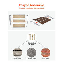 39" x 59" Door Awning Canopy with Metal Brackets Polycarbonate (Brown)