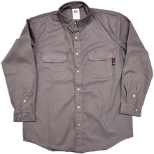 FR Work Shirts 8 oz 100% Cotton Flame Resistant Industrial Workwear Gray