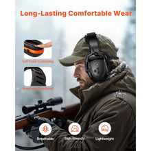 Electronic Safety Earmuffs with Bluetooth NRR 23dB Hearing Protection for Shooting & Lawn Mowing