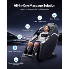 Dual-Core 4D+3D Massage Chair Extended SL Track Yoga Stretch Electric Footrest AI Voice Control Heat & Airbags
