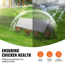 236.2 x 157.5 x 24.2 In Chicken Tunnel Run – Large Portable Outdoor Coop for Chickens Ducks & Rabbits (2 Sets)