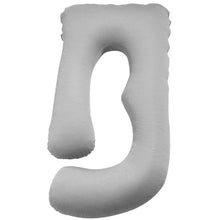 Pregnancy Body Pillow – G-Shaped Comfort  (Light Gray)