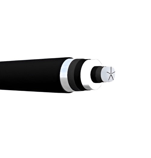 4000 MCM High Voltage Segmental Aluminum Cable Al Shield/Sheath XLPE Insulation HDPE jacket 115 kV
