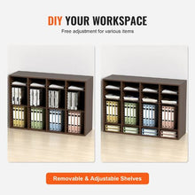 36-Compartment Wooden Literature Organizer Mail Sorter – (Brown)