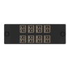 8 Port Opticom Keyed L-Brown LC Fiber Adapter Panel Duplex FAP8WLLBDLCZ