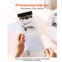 4.13 x 5.83 In Embossing Folders PP Plastic Embossed Stencils for Scrapbooking