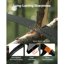26.4 ft Extendable Manual Pole Saw with 65Mn Steel Blade for Tree Pruning