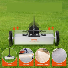 18 Inch Rolling Magnetic Sweeper with Wheels of Workshop Garage Yard