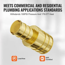 1/2"-3/4" Brass Clamp-style 1/2 NPT Internal Thread Pipe Fittings (50PCS)