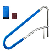 54 x 32 In Pool Rail 304 Stainless Steel Handrail 220 lb Capacity Non-Slip Grip Base or Recessed Mount