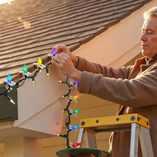 C3 and C4 Mini Outside String Lights Weatherproof Holiday Outdoor Lighting Hanging Hooks (Pack of 200)