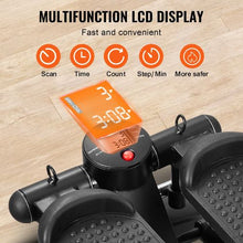 Mini Stair Stepper – Hydraulic Fitness Stepper with Resistance Bands Full Body Workout LCD Monitor 330LBS Capacity