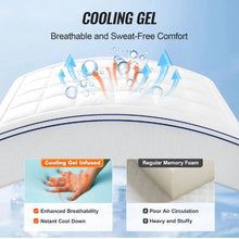 4" Queen Mattress Topper Memory Foam Pressure Relief Cooling Breathable