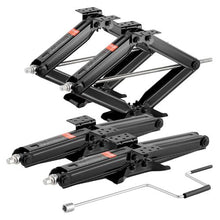 6500 lbs RV Leveling Scissor Jacks Set of 4 with Crank Handle