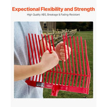 Heavy Duty Manure Fork Heads – 18-Tine Durable Plastic Replacement Pitchfork for Stable Hay & Farm Cleaning (6PCS)