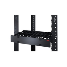 Apc Netshelter Cable Management, Horizontal Cable Manager, 1u, Single Side With Cover, Black, 483 X 44 X 110 Mm - Ar8602a