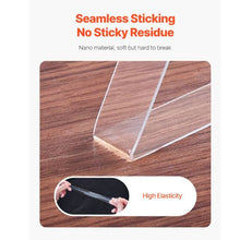 16 ft Clear Double-Sided Nano Mounting Tape Heavy Duty & Reusable