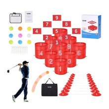 9-Hole Backyard Golf Chipping Game, Portable Outdoor Golf Game for Adults and Kids
