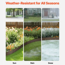39 x 5 Inch Rust-Resistant Garden Edging Border Steel Landscape Edging  ZY-39X5-5Brown (Pack of 5)