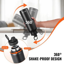 40 oz Insulated Stainless Steel Water Bottle Double-Wall, Leakproof Wide Mouth for Indoor & Outdoor Use