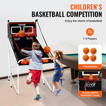 56 x 33 x 63 In Foldable 2-Player Basketball Arcade Game with Electronic Scoreboard for Kids Adults