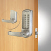 Brushed Steel Heavy Duty Non Code Free Mechanical Lock With Mortise Tubular Latchbolt and Back to Back Tubular Latchbolt