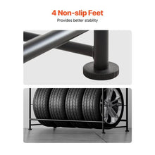 107x117x46 cm Tire Storage Rack for Garage Workshop LX060