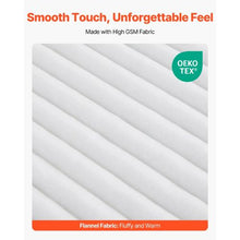 Fleece Throw Blanket 50 x 60"Soft Flannel Blanket Lightweight Throw (White)