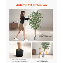 5 ft Artificial Ficus Tree with Black Pot and Natural Wood Trunk for Home Office Living Room