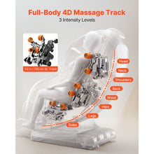 4D Zero-Gravity Massage Chair with Extendable Footrest Auto Modes Airbags Heat Bluetooth & Touchscreen