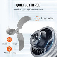 18″ Oscillating Industrial Wall Mount Fan, 3-Speed, 4000 CFM (2-Pack)