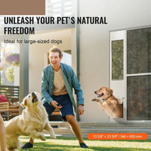 13 5/8" x 23 5/8" Dog Door for Sliding Glass Door for Sliding Doors with Hinge Structure Flap for Large-Sized Dogs