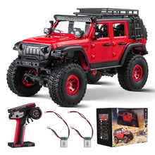 1:24 Scale RC Car 4WD Off-Road Truck Full Lighting Extra Shell 2 Batteries 2-Speed for Kids 14+