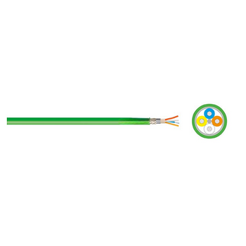 22 AWG 4C Helukat 800655 PROFInet C CAT 5e SF/UTP PUR CHAIN Industrial Ethernet cable