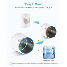 6L Water Distiller 1.6 Gallon Pure Water Purifier for Home, 900W Plastic Distilled Maker with Stainless Steel Interior - (White)