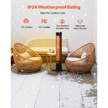 1500W Infrared Heater with Remote Control for Indoor/Outdoor
