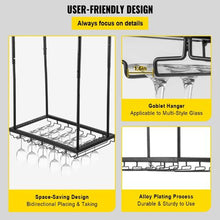 23.6 x 13.8 In Hanging Wine Glass Rack for Bar Cafe Kitchen XR-JBJ005