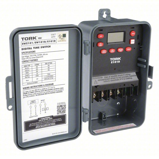 120 to 277V AC 30 A Electronic Timer E101B