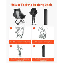 Reclining Camping Chair – 4 Position Folding Mesh Lounger with Headrest & Footrest (Green)